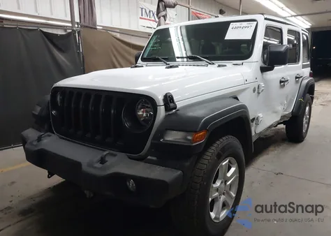 2021 Jeep Wrangler Unlimited Sport S 4X4 from USA, damaged, VIN 1C4HJXDN3MW744354